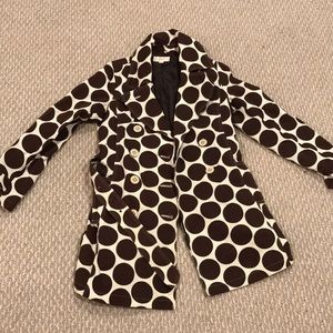 Brown polka dot jacket